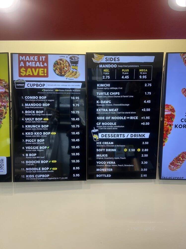 Cupbop - Saratoga Springs, UT menu_pic