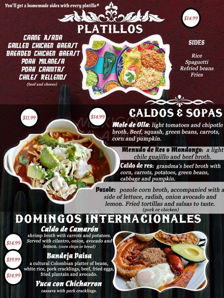 Hot Tacos Restaurant - Leamington, ON menu_pic