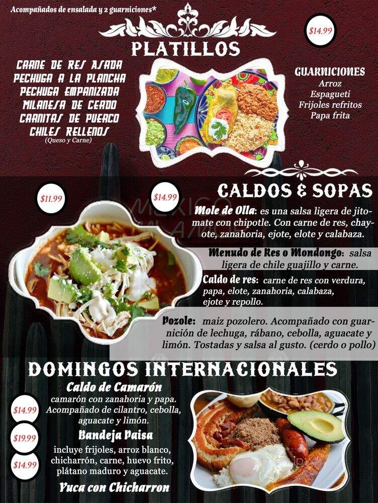 Hot Tacos Restaurant - Leamington, ON menu_pic