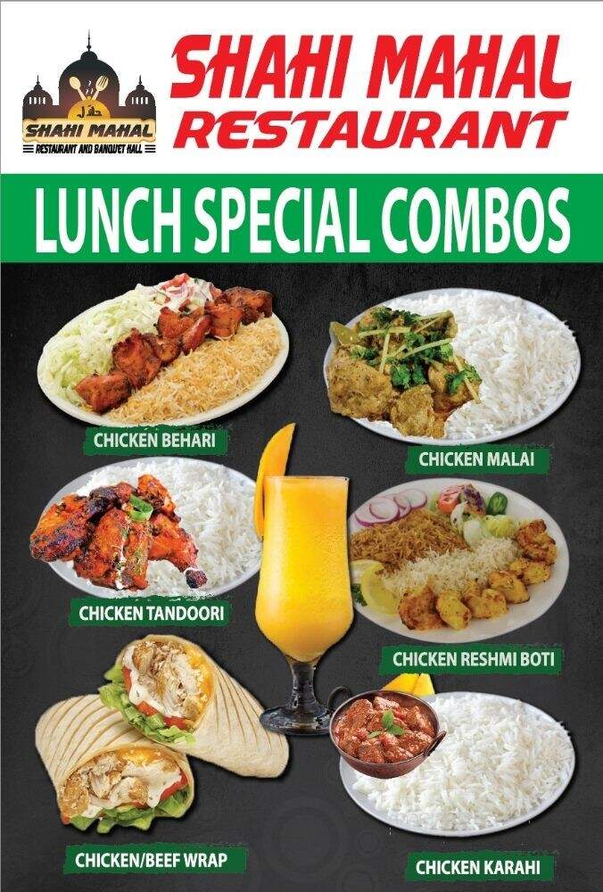 Shahi Mahal Restaurant - Lakewood, CA menu_pic