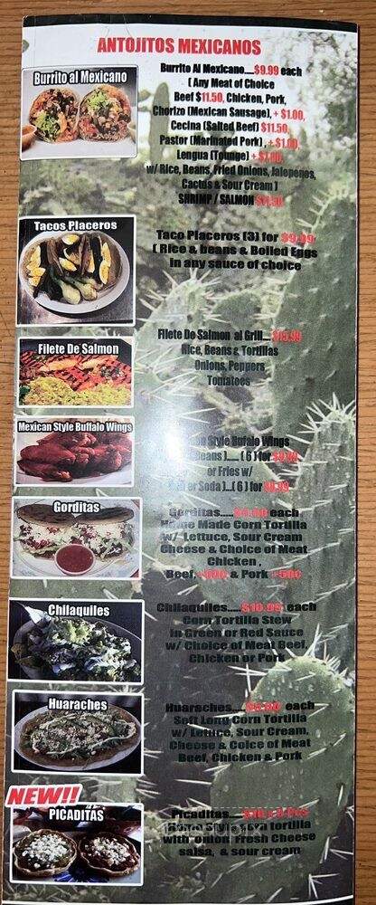 El Mexicano Restaurante & Cafe - Brooklyn, NY menu_pic