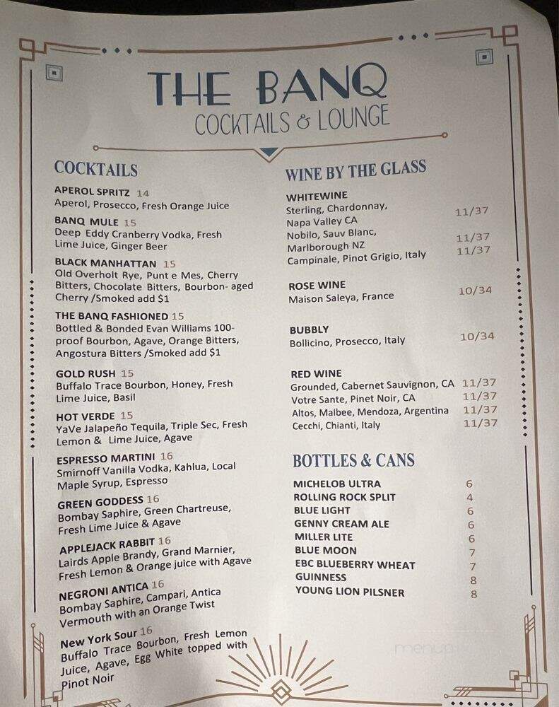 The Banq Cocktails and Lounge - Ellicottville, NY