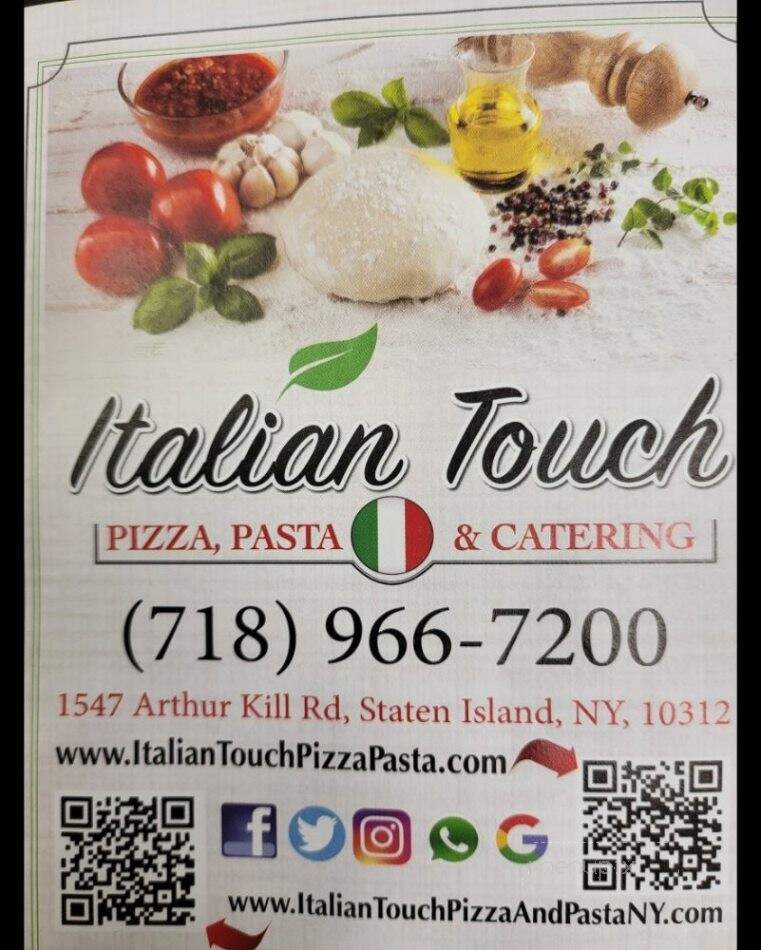 Italian Touch Pizza & Pasta - Staten Island, NY