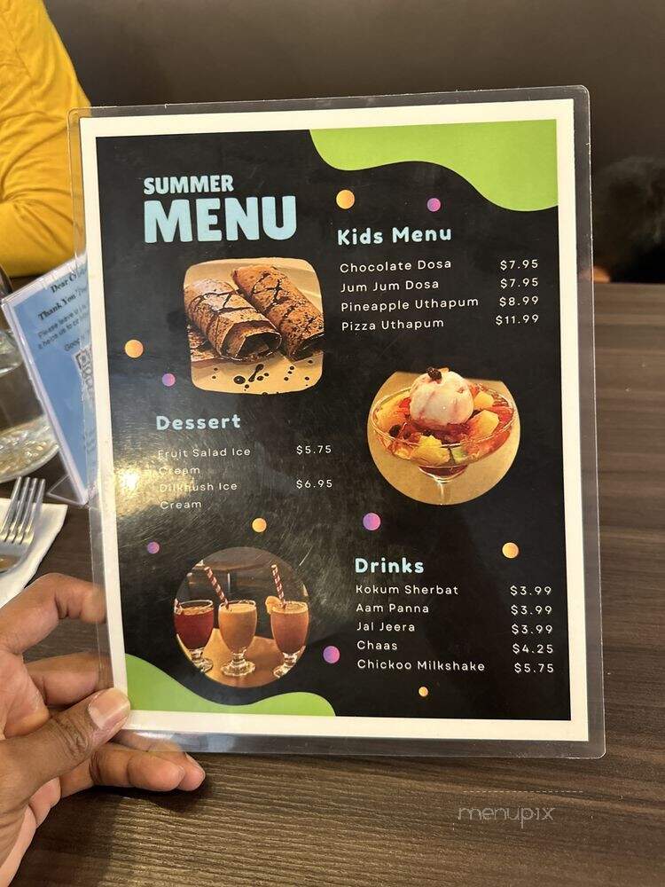 Udupi Krishna - London, ON menu_pic