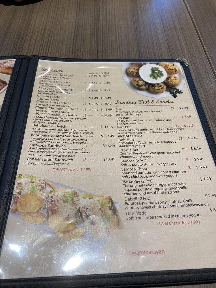 Honest Restaurant - Troy, MI menu_pic