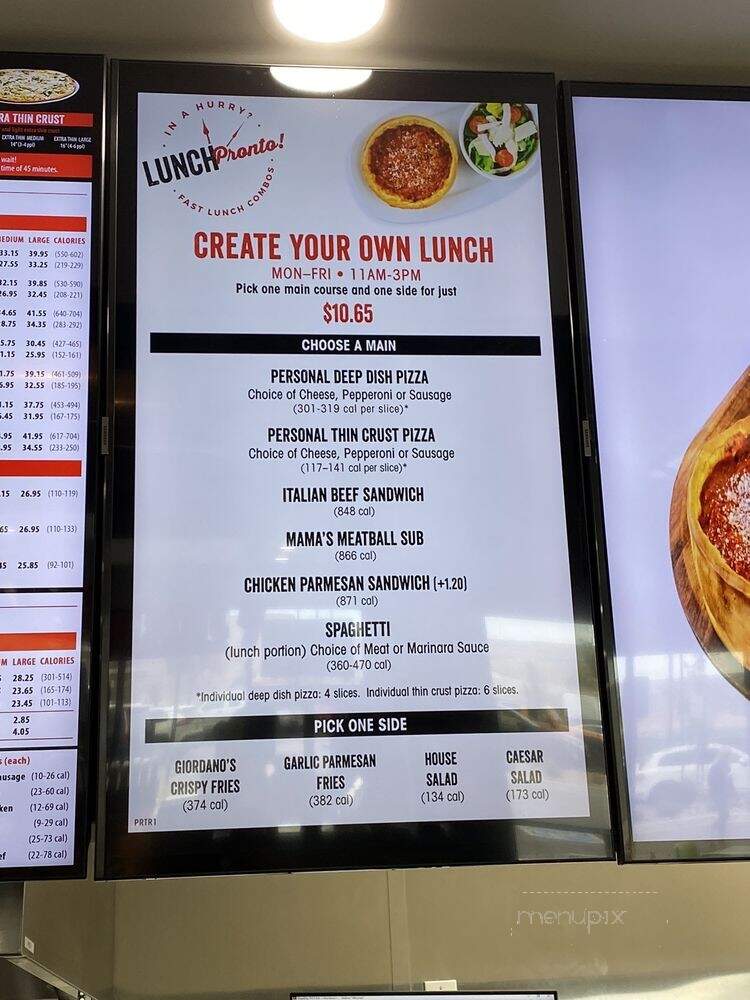 Giordano's Pizza - Arvada, CO menu_pic