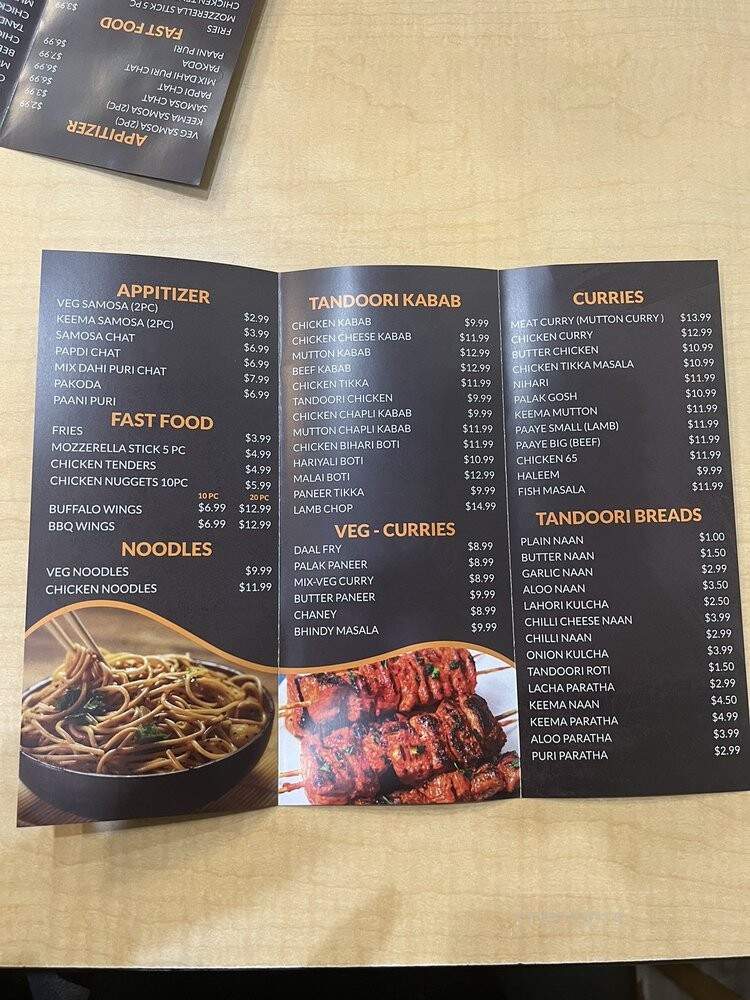 Ameer Tandoori Kabob - Chicago, IL menu_pic