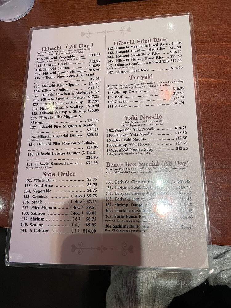 Sakura Sushi and Hibachi - Gretna, LA menu_pic