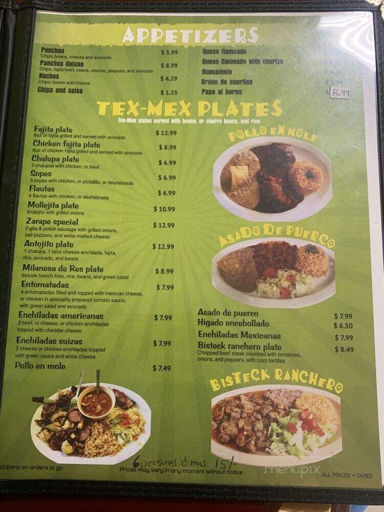 Ke Buen Taco - Brownsville, TX menu_pic