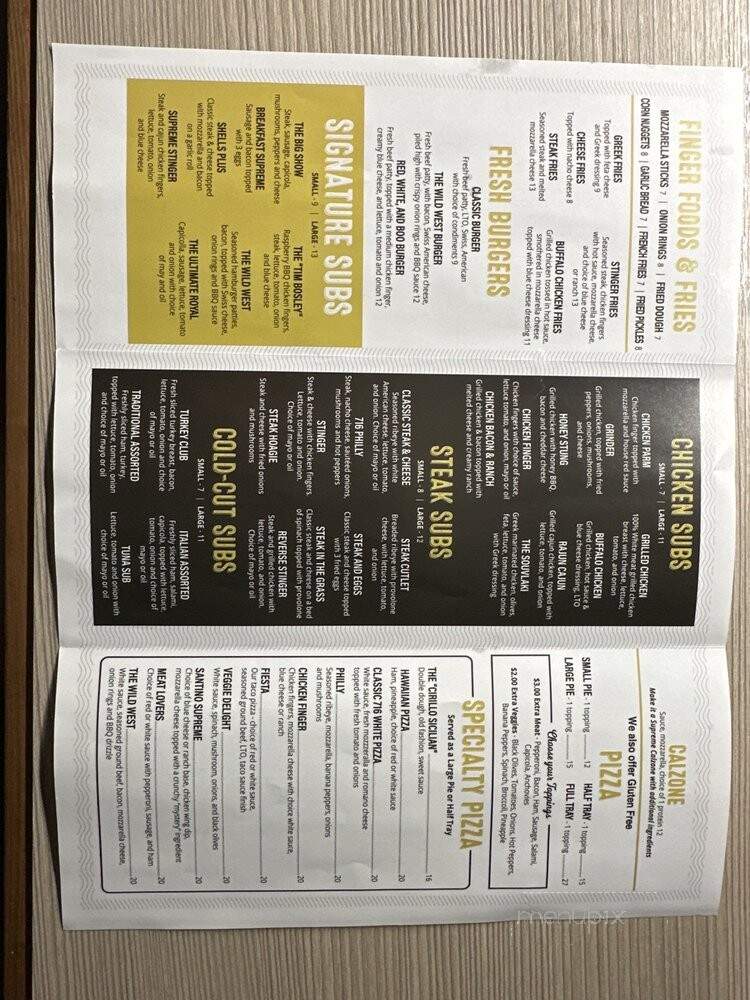 716 Supreme Subs - Niagara Falls, NY menu_pic