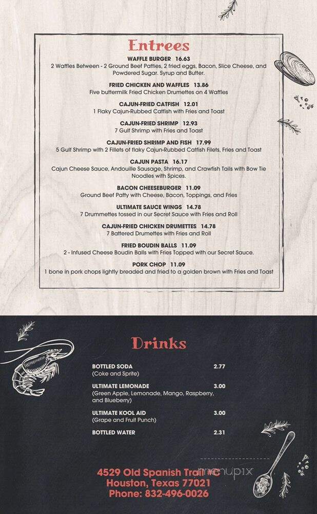 The Ultimate Kitchen - Houston, TX menu_pic