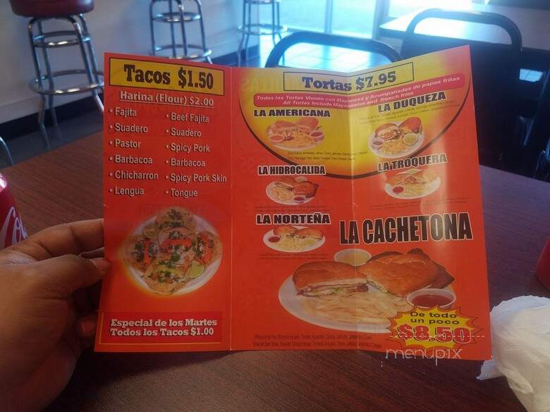 El Cacheton - Dallas, TX menu_pic