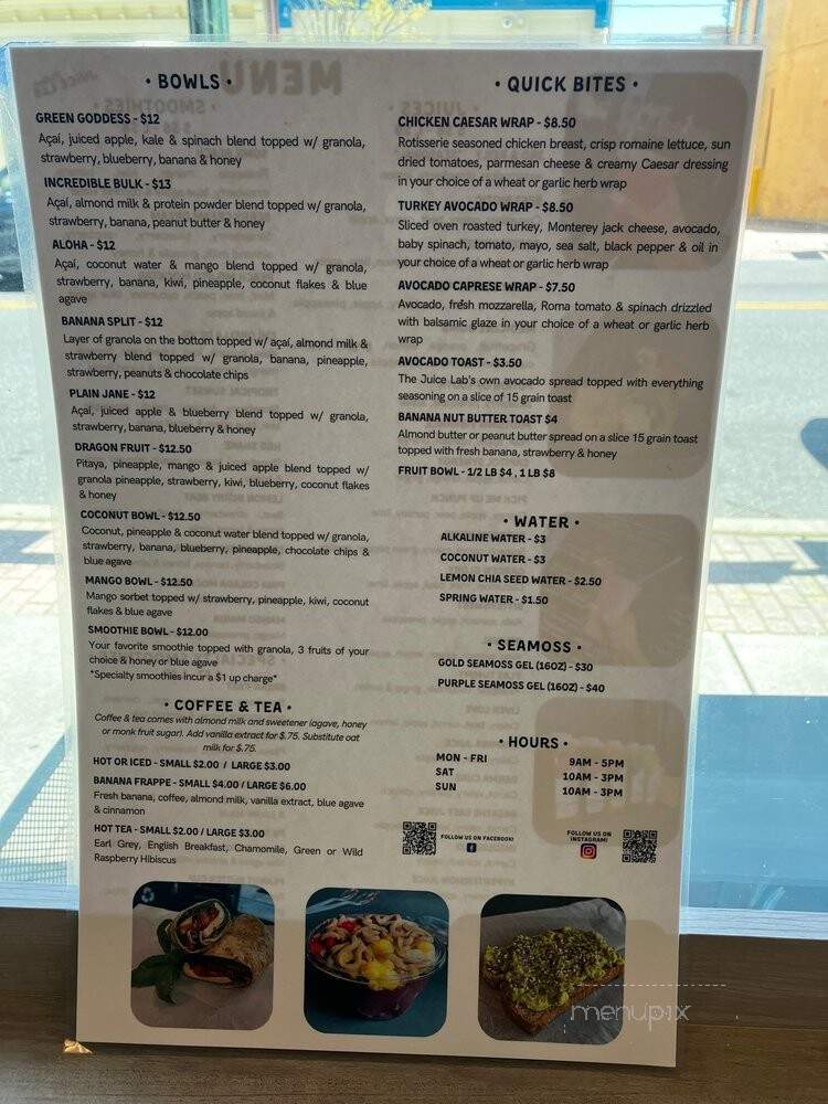 Midtown Juice Lab - Harrisburg, PA menu_pic