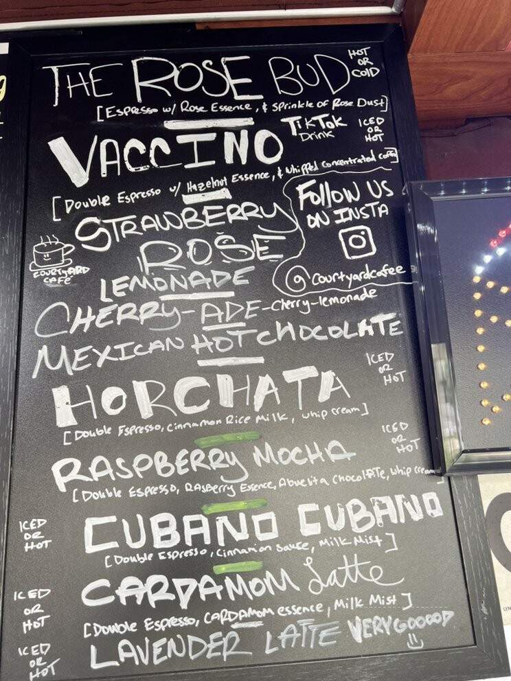 CourtYard Cafe - Glendale, CA menu_pic