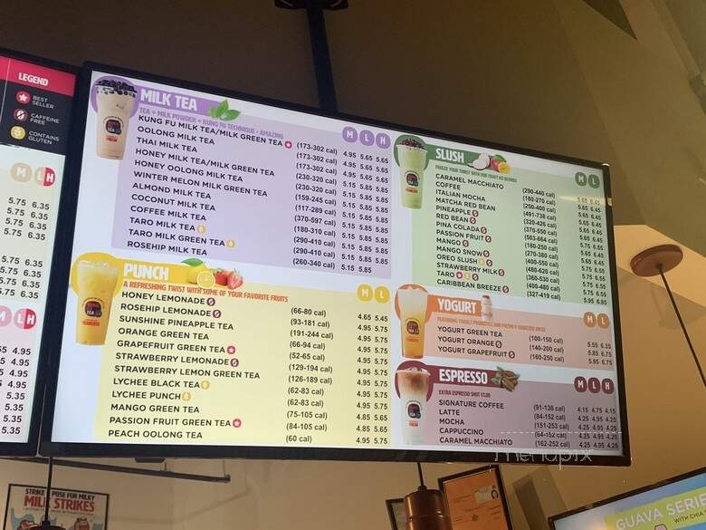 Kung Fu Tea - New York, NY menu_pic
