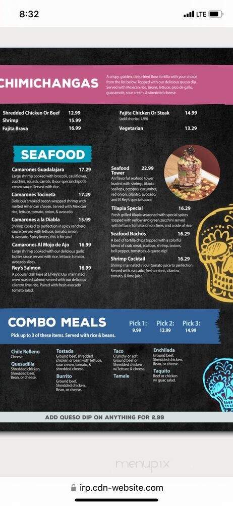 El Rey Cocina Y Cantina - Columbia, MO menu_pic