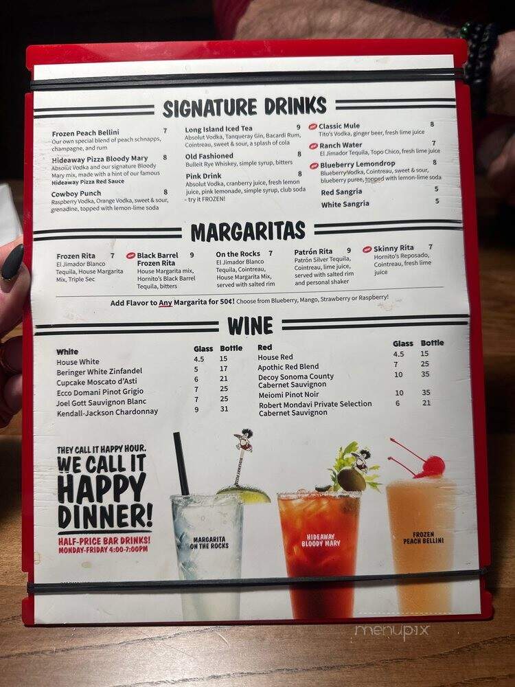 Hideaway Pizza - Norman, OK menu_pic