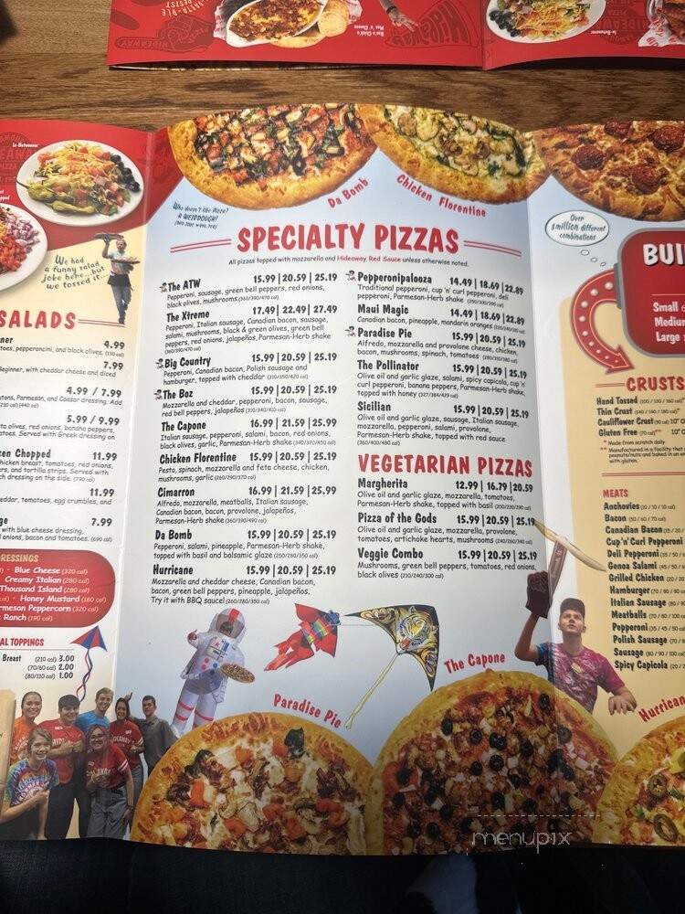 Hideaway Pizza - Norman, OK menu_pic