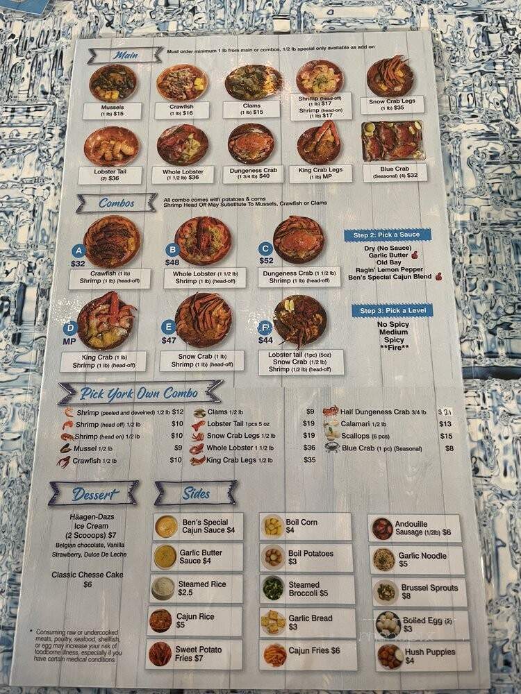 Ben's Crab - Valley Stream, NY menu_pic