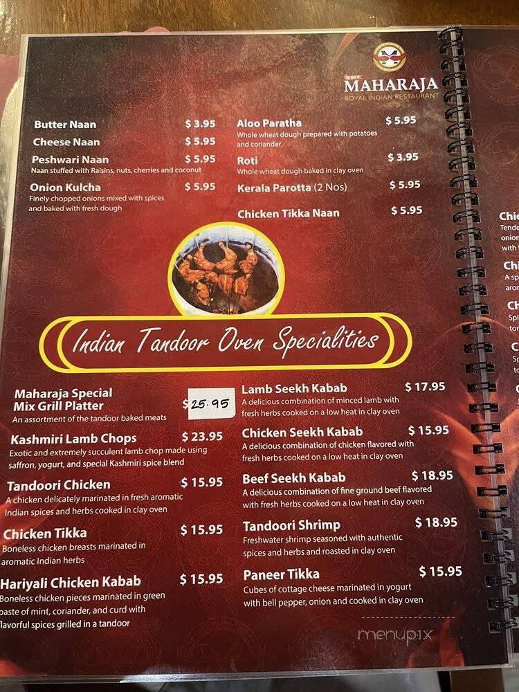 Taste Of Maharaja - Daytona Beach, FL menu_pic