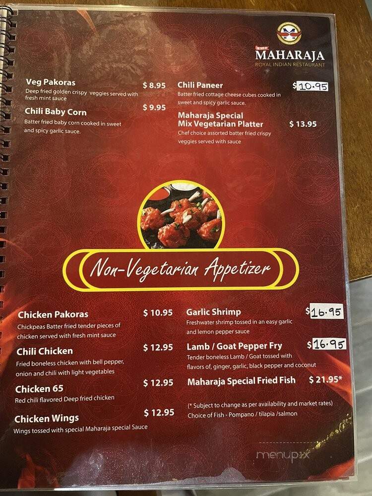 Taste Of Maharaja - Daytona Beach, FL menu_pic