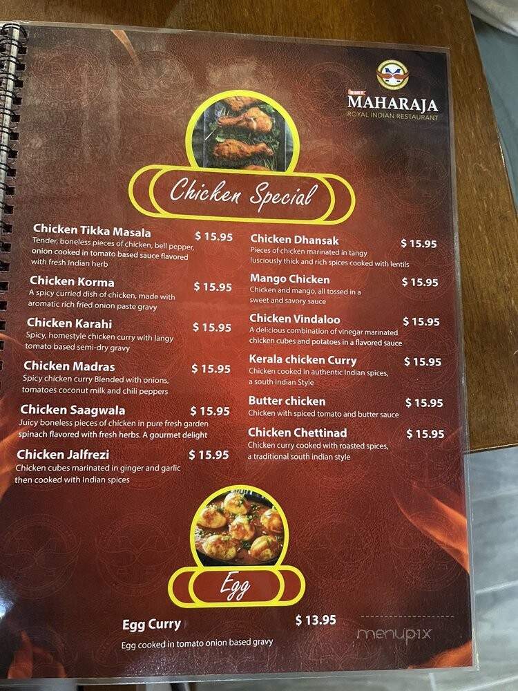 Taste Of Maharaja - Daytona Beach, FL menu_pic