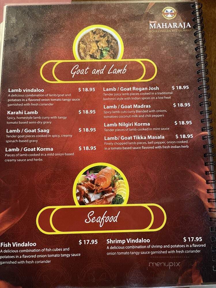 Taste Of Maharaja - Daytona Beach, FL menu_pic