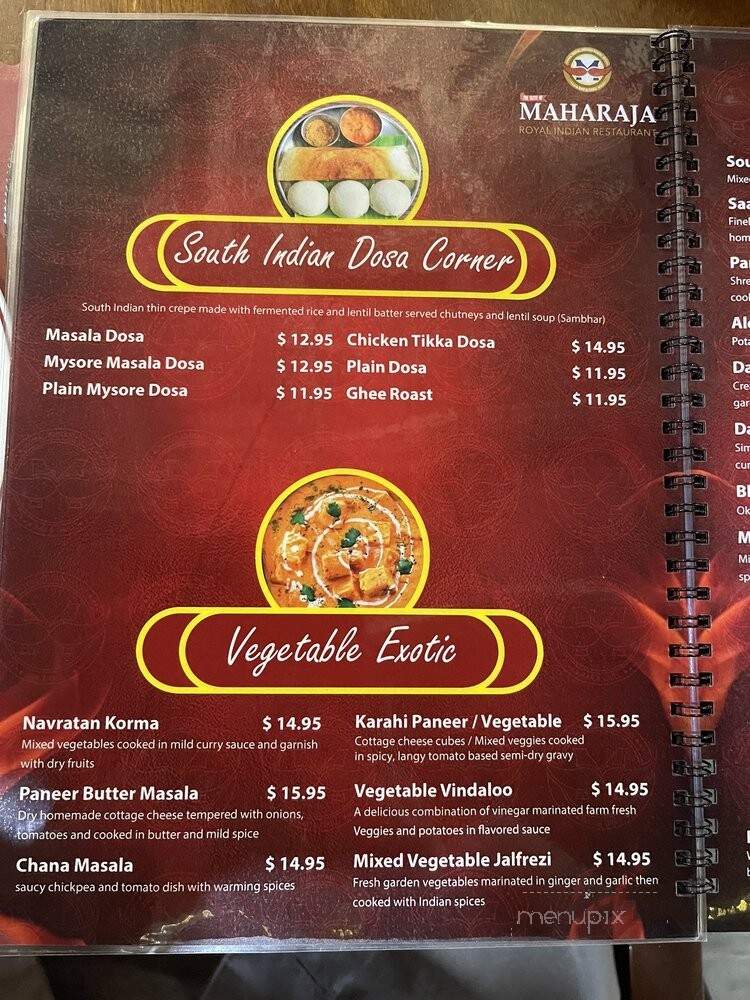 Taste Of Maharaja - Daytona Beach, FL menu_pic