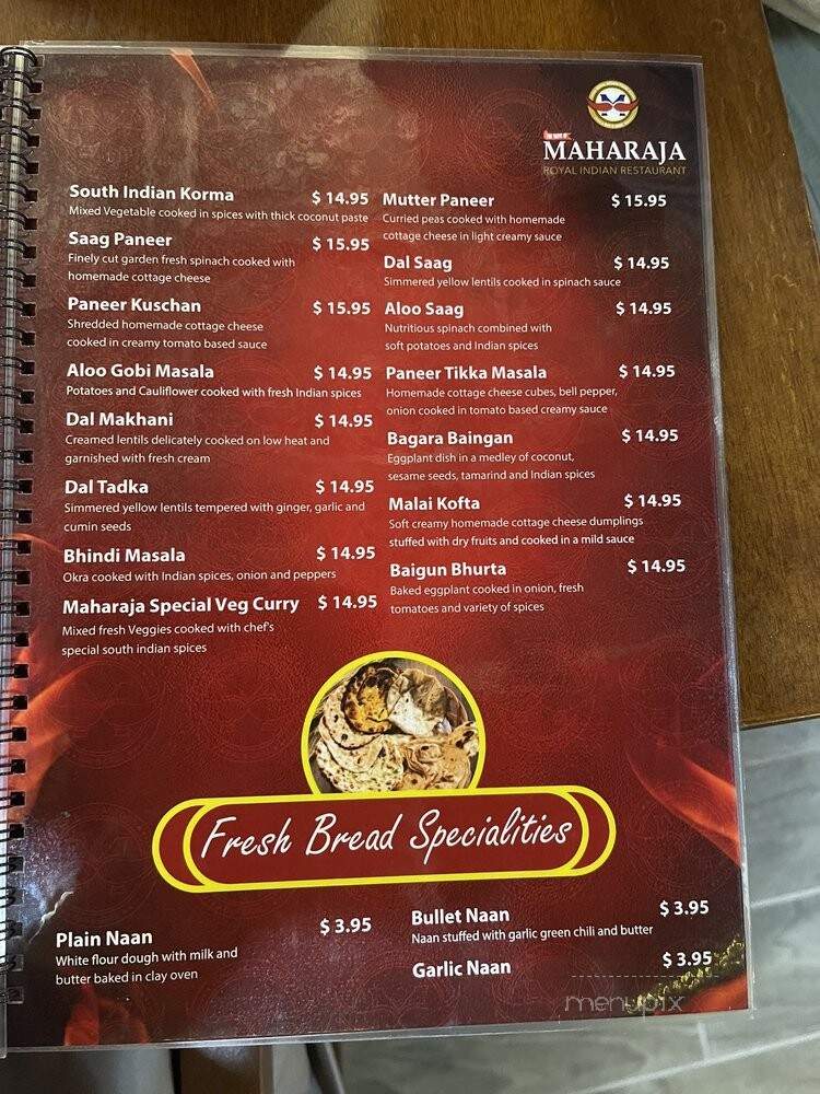 Taste Of Maharaja - Daytona Beach, FL menu_pic