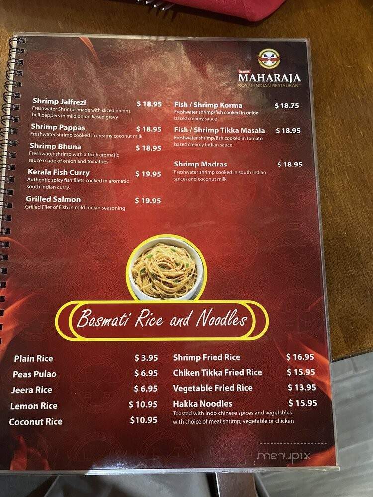 Taste Of Maharaja - Daytona Beach, FL menu_pic