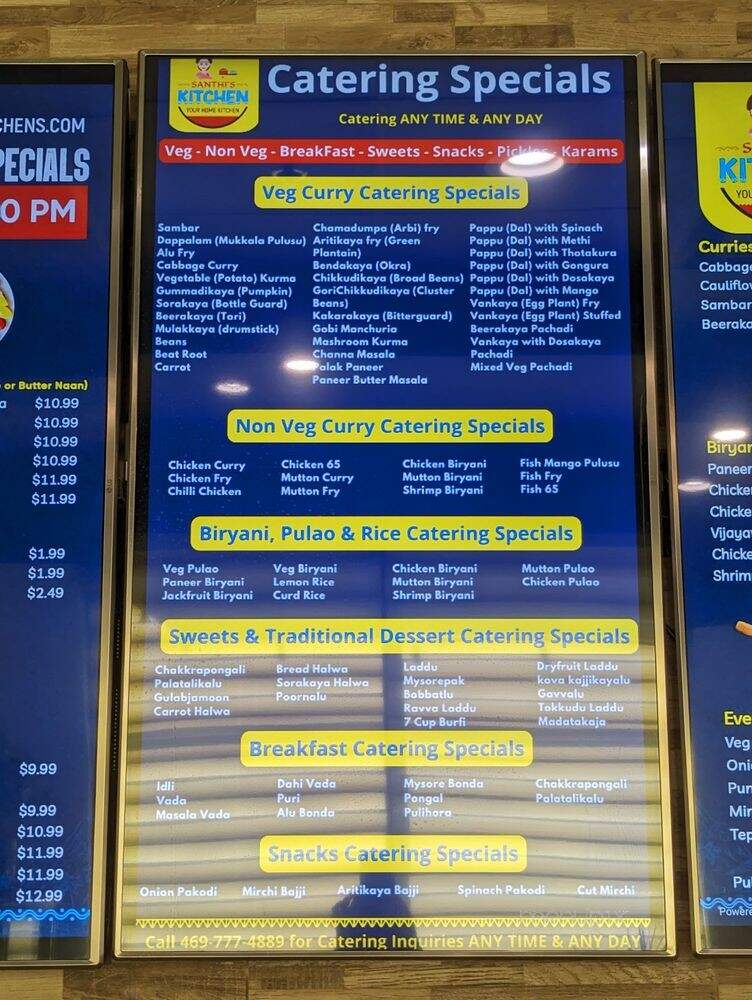 Santhi's Kitchen - Frisco, TX menu_pic