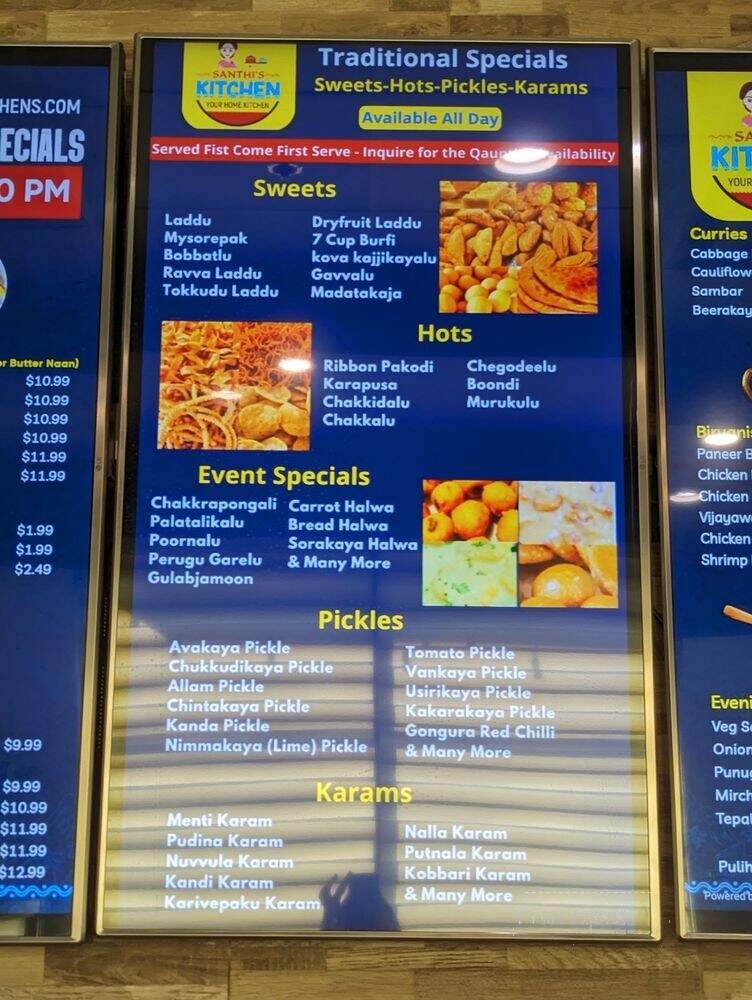 Santhi's Kitchen - Frisco, TX menu_pic