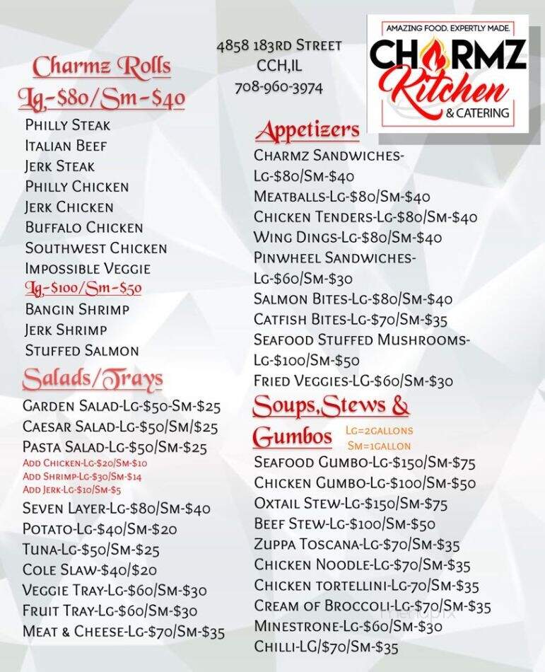 Charmz Kitchen - Country Club Hills, IL menu_pic