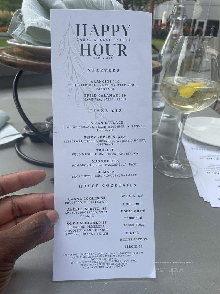 Canal Street Eatery & Market - Chicago, IL menu_pic
