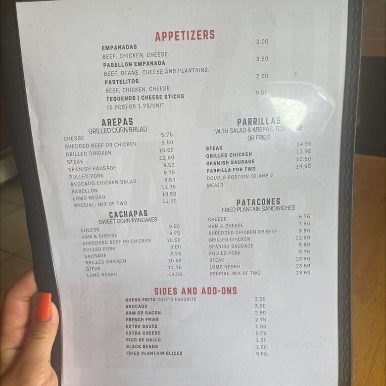 Zulia Grill - Linden, NJ menu_pic
