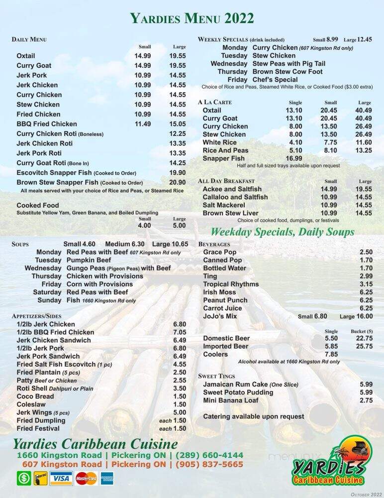 Yardies Takeout - Pickering, ON menu_pic