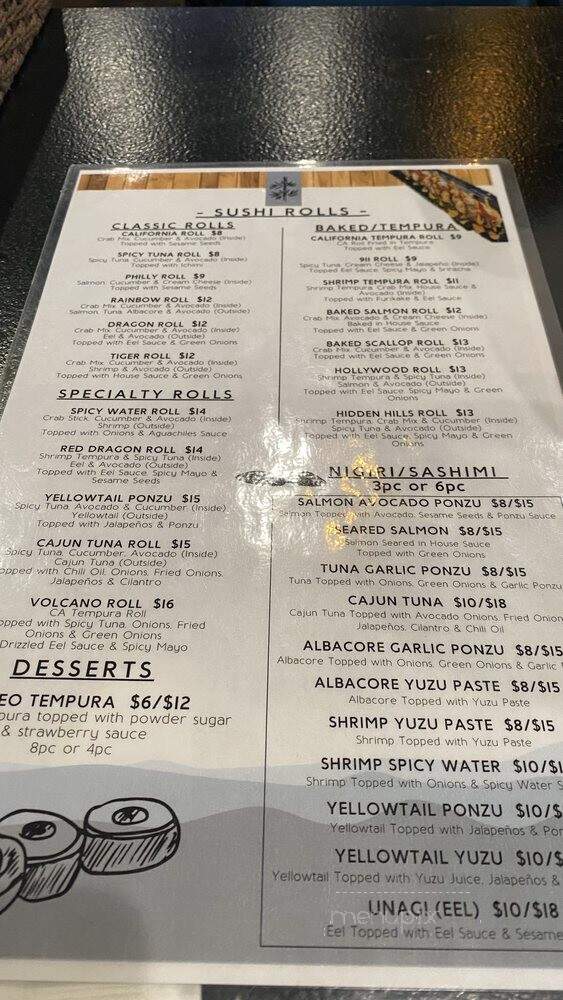 El Mazatleco Sushi & Mariscos - Chatsworth, CA menu_pic