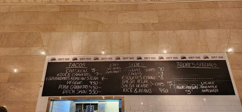 Dirty Taco GCT - New York, NY menu_pic