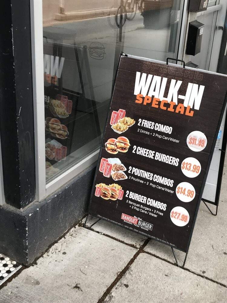 Banquet Burger - Toronto, ON menu_pic