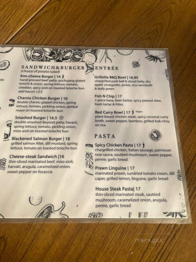 Grillzilla Bistro - Vancouver, BC menu_pic