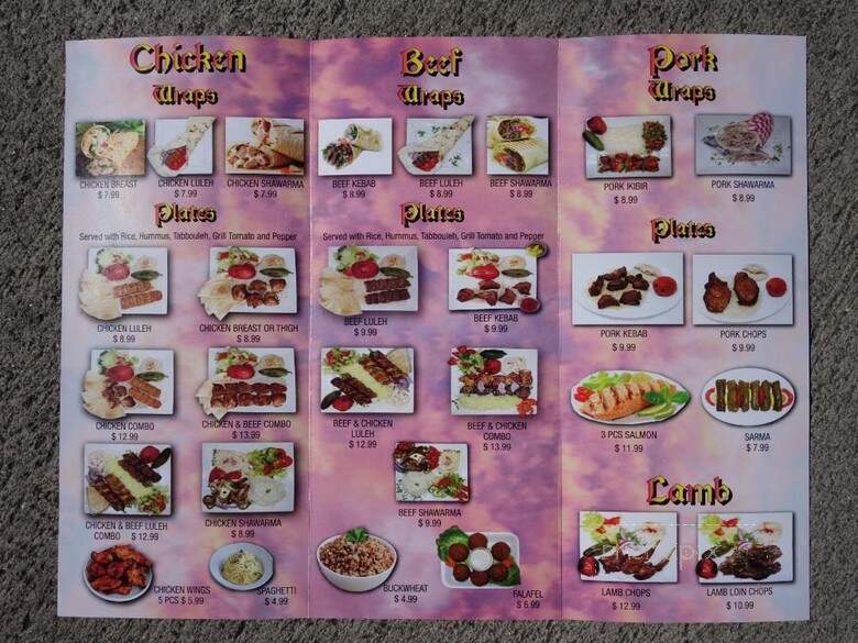 Sherman Way Shawarma - North Hollywood, CA menu_pic