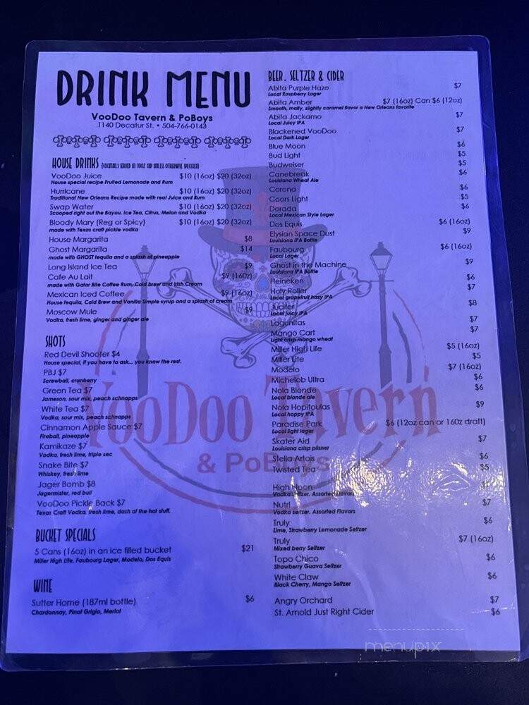 Voodoo Tavern & Poboys - New Orleans, LA