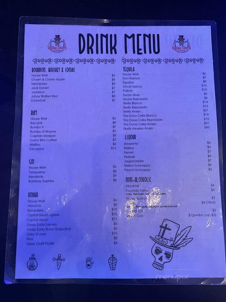 Voodoo Tavern & Poboys - New Orleans, LA menu_pic