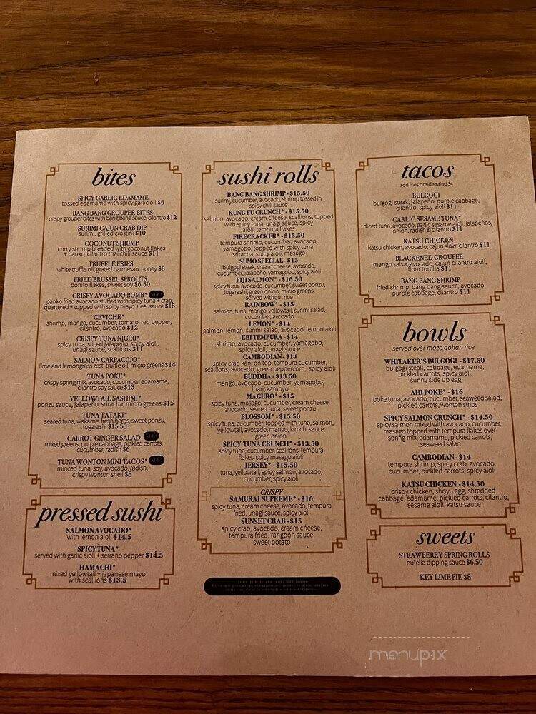 Whitaker's - Conway, SC menu_pic