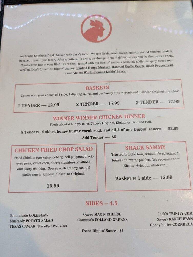 Jack's BBQ - Lakewood, WA menu_pic