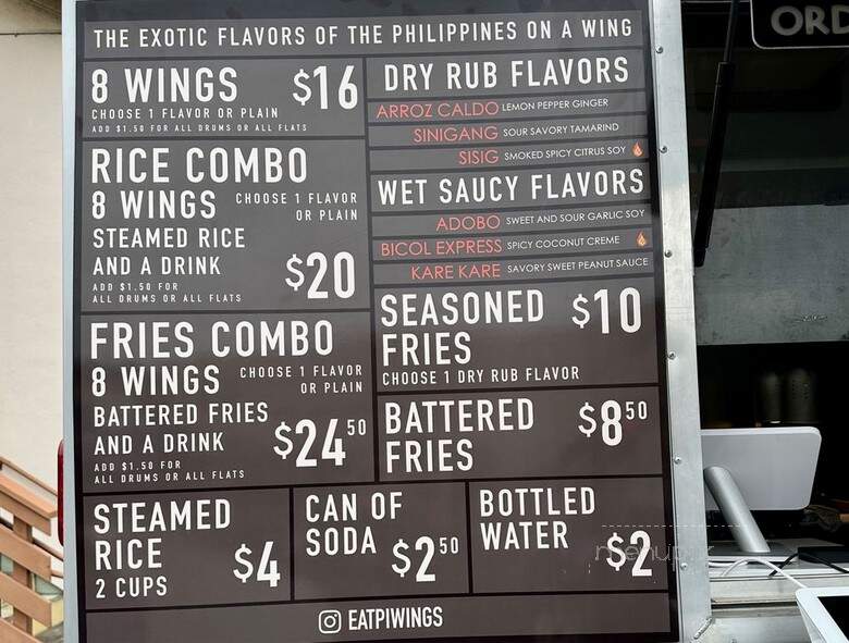 PI Wings - San Francisco, CA menu_pic