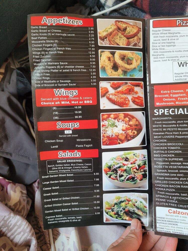 Rosetta Pizza - New York, NY menu_pic