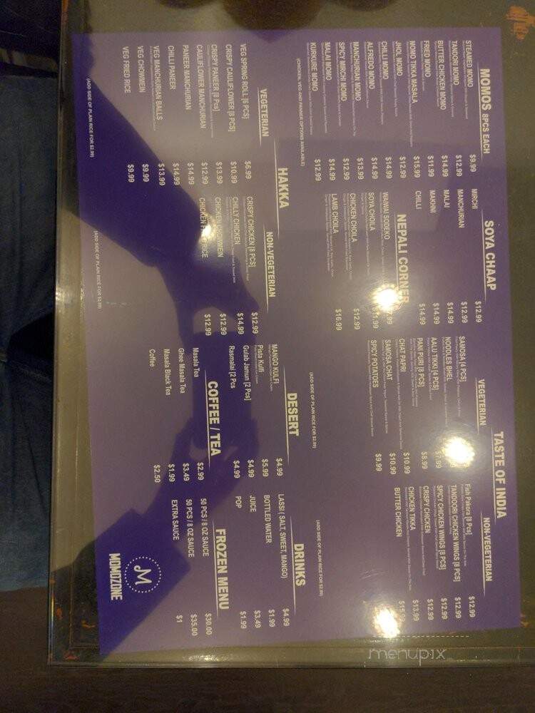 Momo Zone - Toronto, ON menu_pic