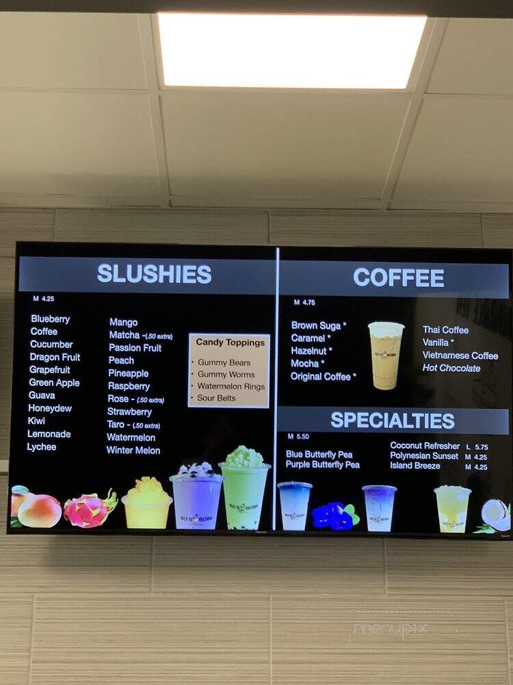 Bo's Boba - Tulsa, OK menu_pic
