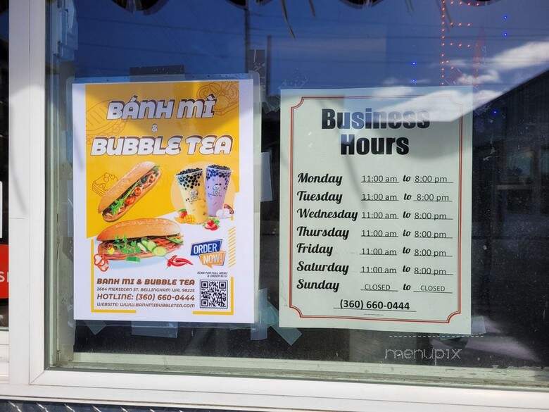 Banh Mi & Bubble Tea - Bellingham, WA menu_pic